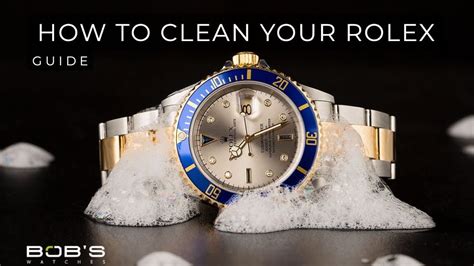 how to clean scratches from gold rolex|how to clean Rolex crystals.